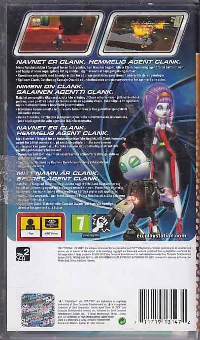 Secret Agent Clank - Essentials - PSP (B Grade) (Genbrug)